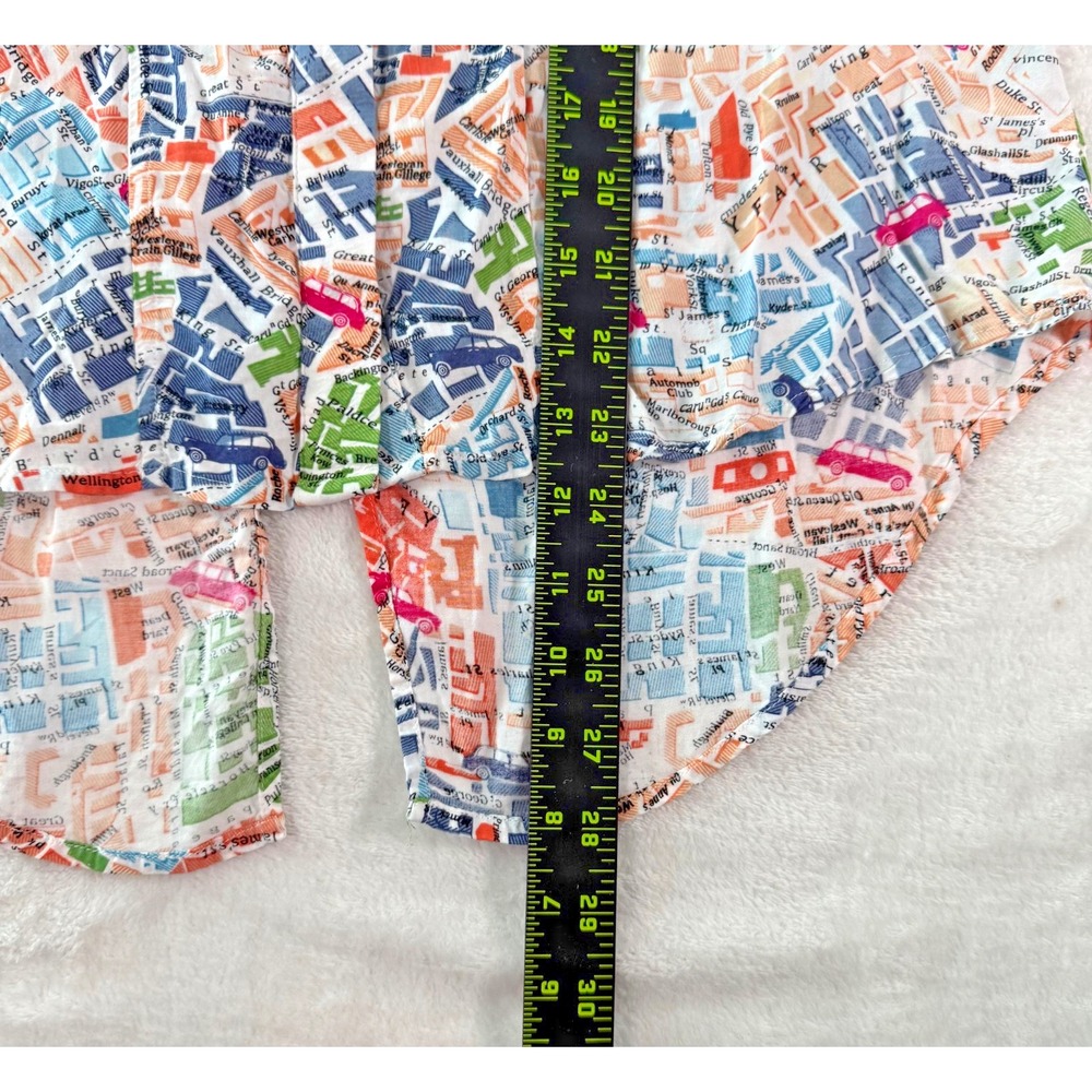 MAEVE Anthropologie Cartography London‎ Map Print Blouse Size 2 Shirt Top - Picture 15 of 16